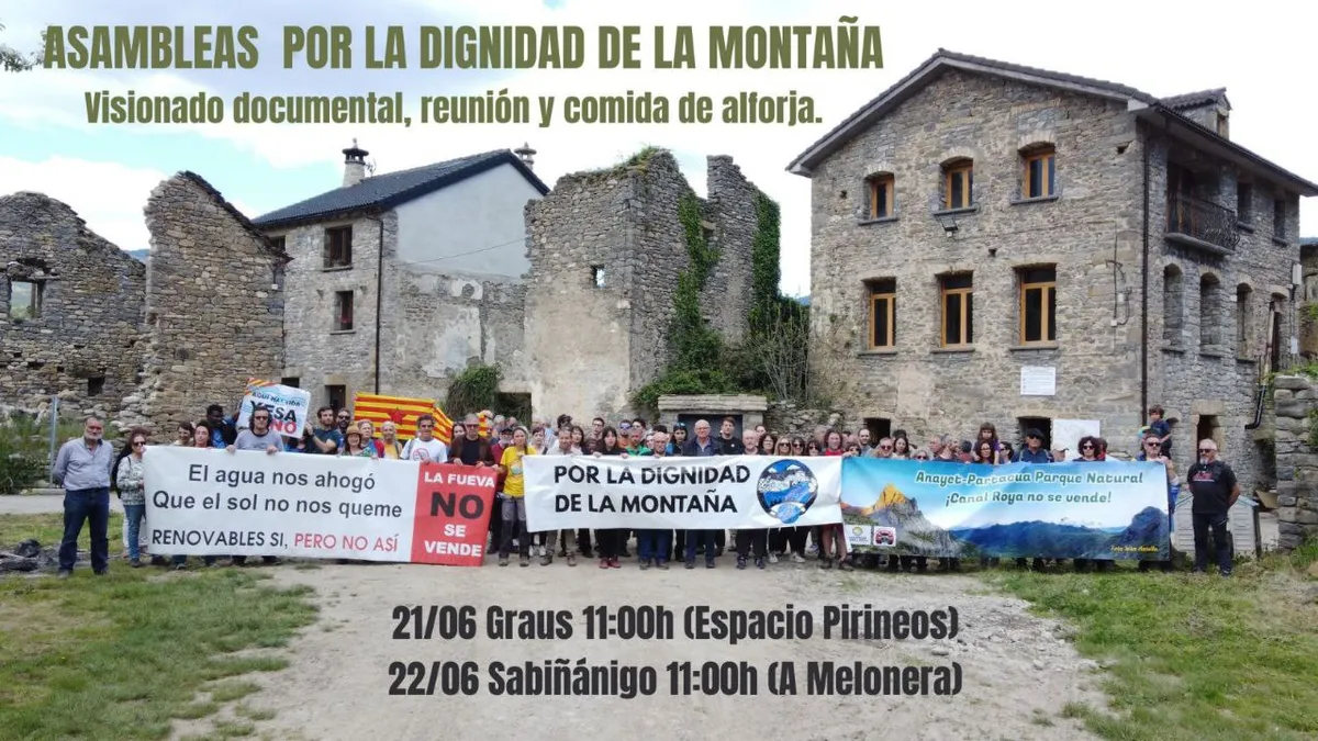 Asambleas por la dignidad de la montaña - 21 junio en Graus / 22 junio en Sabiñánigo